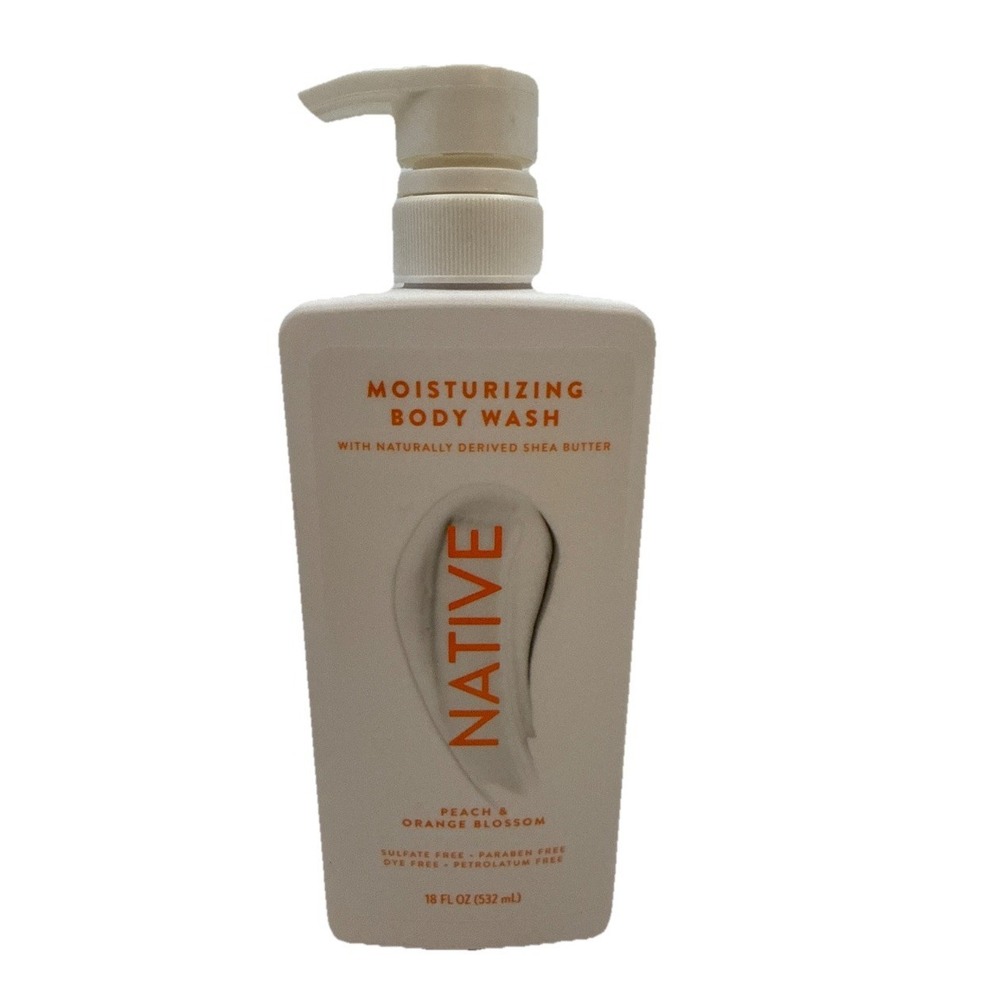 Native Moisturizing Body Wash Sulfate & Paraben Free Peach And Orange Blossom
